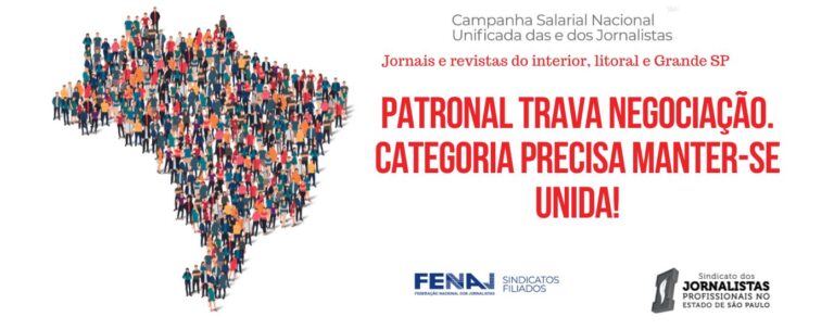 Patronal trava negociação. Categoria precisa manter-se unida!