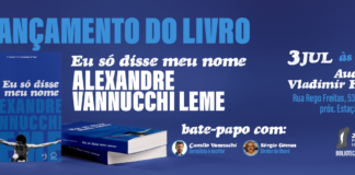 SJSP promove lançamento do livro “Eu só disse meu nome” de Camilo Vannuchi, em 3 de julho