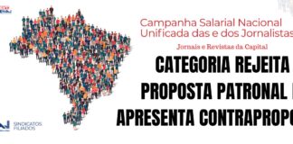 Campanha Salarial Jornais e Revistas da Capital: categoria rejeita proposta patronal e apresenta contraproposta