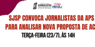SJSP convoca jornalistas da APS para analisar nova proposta de ACT