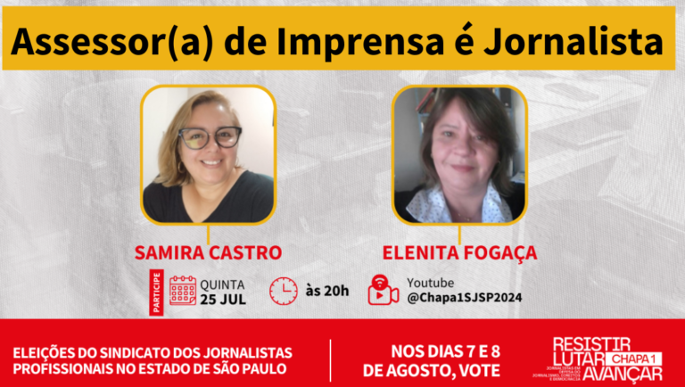 Assessora de imprensa é jornalista