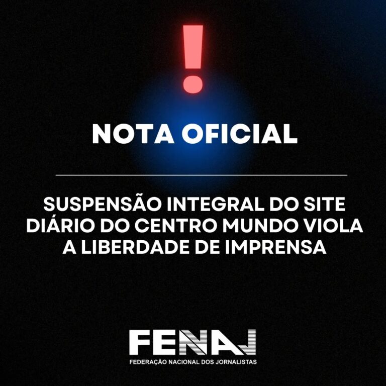 Suspensão integral do site Diário do Centro Mundo viola a liberdade de imprensa