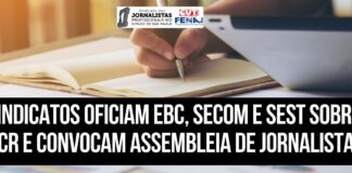 Sindicatos oficiam EBC, Secom e Sest sobre PCR e convocam assembleia de jornalistas Sindicatos oficiam EBC, Secom e Sest sobre PCR e convocam assembleia de jornalistas