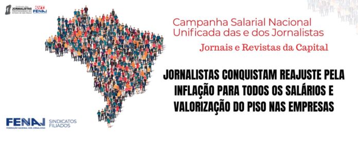 Jornalistas conquistam reajuste pela inflação para todos os salários e valorização do piso nas empresas de jornais e revistas da capital