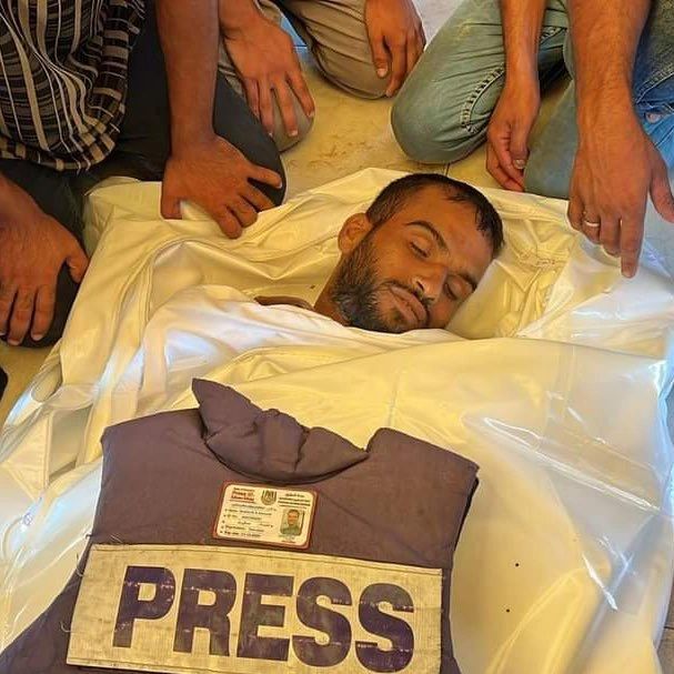 Ibrahim Muhareb, jornalista assassinado por Israel em 18/8 (foto: Fepal)