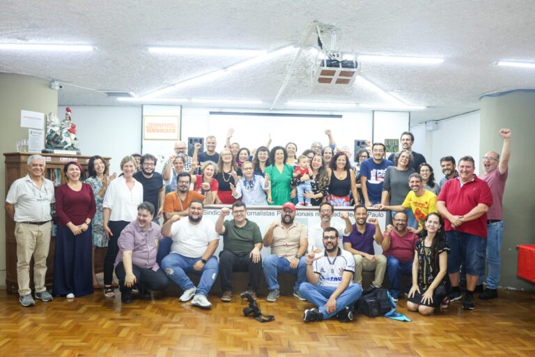 Posse festiva da nova diretoria do SJSP destaca a resistência da categoria na luta por salários, direitos e dignidade!
