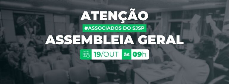 sjsp convoca seus associados para assembleia geral extraordinária