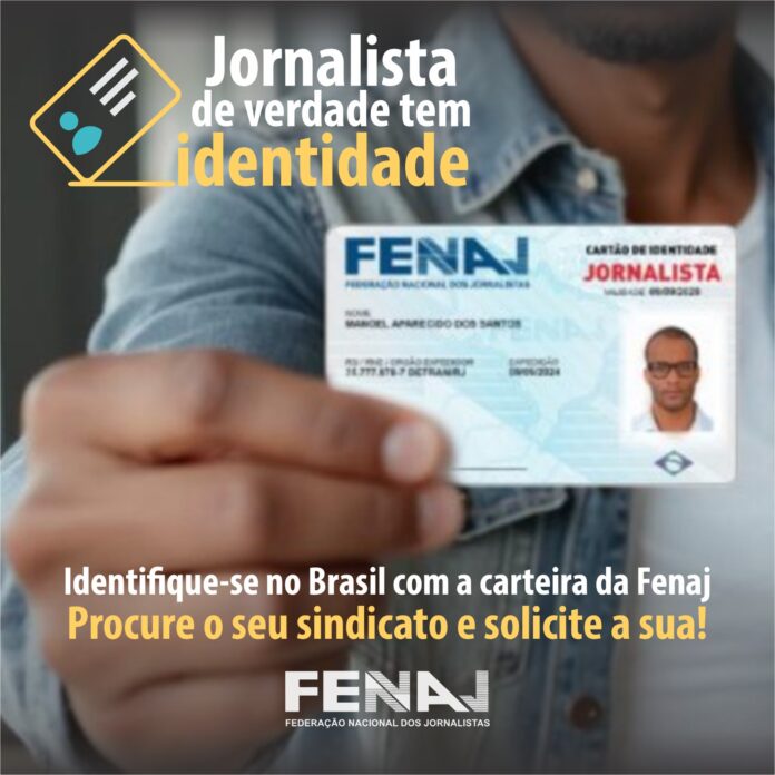 Carteiras nacional de jornalista FENAJ