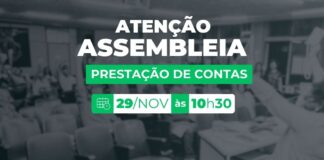 SJSP convoca assembleia de prestação de contas SJSP convoca assembleia de prestação de contas
