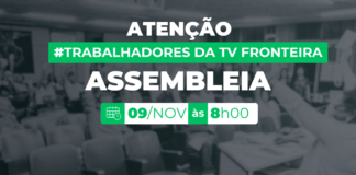 (RETIFICAÇÃO)EDITAL DE ASSEMBLEIA – Convocação de assembleia aos jornalistas da TV Fronteira – Presidente Prudente Assembleia tv fronteira