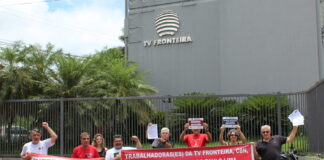 Jornalistas e radialistas do Grupo Paulo Lima têm assembleia virtual nesta sexta-feira Protesto em frente a TV Fronteira (05/12/2024)