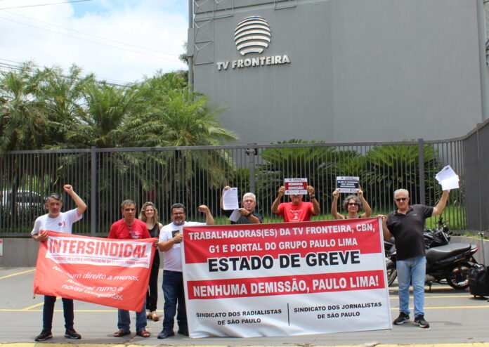 Protesto em frente a TV Fronteira (05/12/2024)