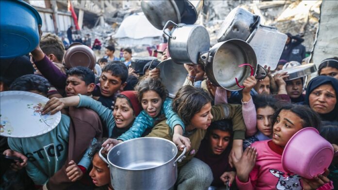 Fome ameaça a população de Gaza, adverte a ONU. Foto: Anadolu