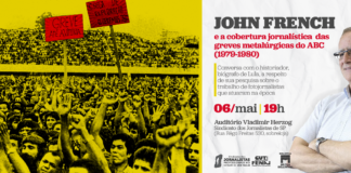 Papo imperdível entre o historiador John French e fotojornalistas abordará “medo e lucidez” na cobertura das greves de 1979 e 1980 no ABC