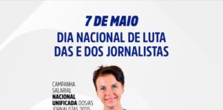 Jornalistas promovem Dia Nacional de Luta em 7 de maio por direitos e valorização profissional