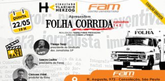 Cineclube Vladimir Herzog exibe série sobre colaboração entre o Grupo Folha e a Ditadura Militar (1964-1985) aos alunos da FAM card do evento