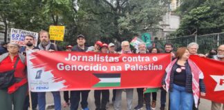 SJSP participou de grande ato pró ruptura imediata de relações diplomáticas com Israel, realizado em 15/6