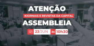 Patrões apresentam primeira proposta à categoria: Sindicato convoca assembleia virtual na segunda-feira, 23 de junho, às 10h30 Assembleia jornalistas jornais e revistas da capital 23 de junho de 2025