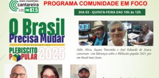 Live discute plebiscito popular pelo fim da escala 6×1. Participe! Live discute plebiscito popular pelo fim da escala 6x1. Participe!