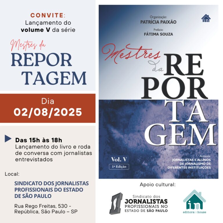 Série Mestres da Reportagem chega ao seu quinto volume