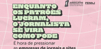 Jornalistas realizam ação unificada nas redes por reajuste salarial e VR digno. Participe!