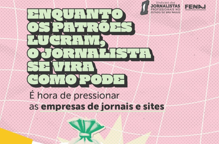 Jornalistas realizam ação unificada nas redes por reajuste salarial e VR digno. Participe!