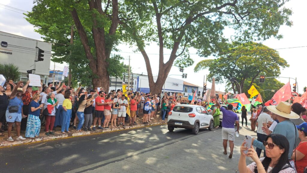 SJSP esteve presente no ato em Ribeirão Preto. Foto: Pedro Pomar