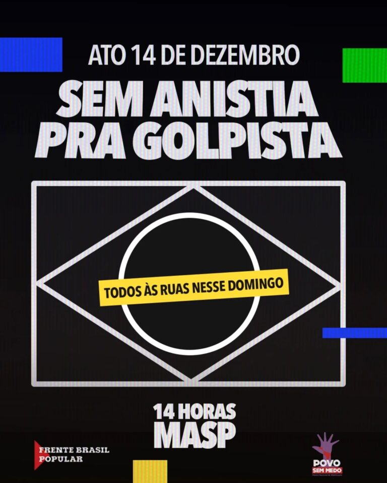 JORNALISTAS REFORÇAM MOBILIZAÇÃO DESTE DOMINGO, 14 DE DEZEMBRO