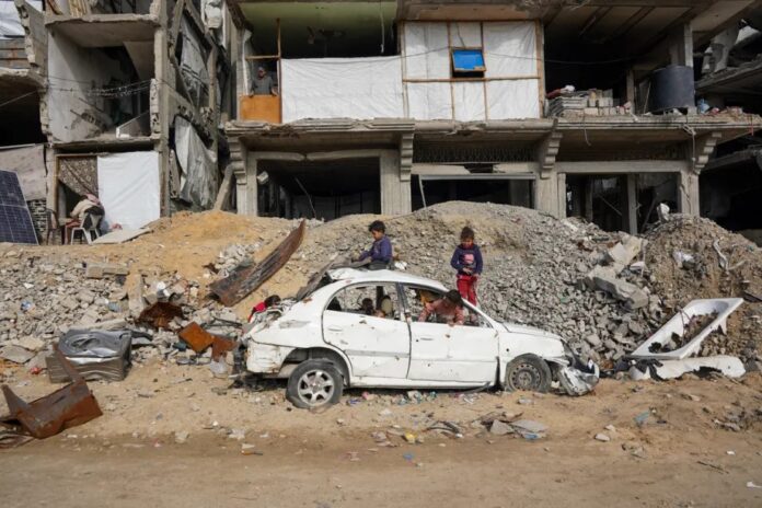 Destruição generalizada no campo de refugiados de Jabalia, na Cidade de Gaza, em 20 de janeiro de 2026 (foto: Anas Zeyad Fteha – Agência Anadolu)