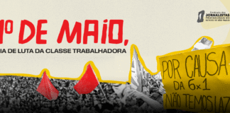 Pelo fim da escala 6×1, com redução da jornada de trabalho e sem diminuição dos salários, Sindicato convoca para atos do 1º de Maio em todo o estado! decorativa