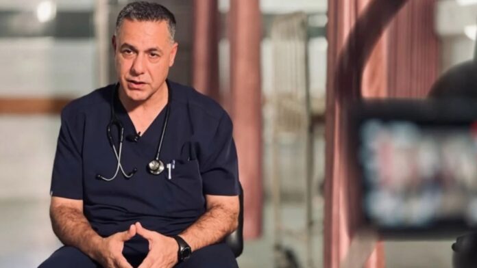 Doutor Hussam Abu Safiya, diretor de hospital em Gaza sequestrado por tropas israelenses em dezembro de 2024 e que permanece preso em Israel sem acusação formal (foto: CAIR)