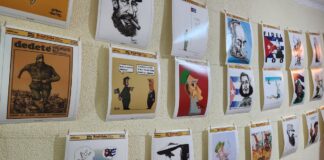 Exposição de caricaturistas comemoram 100 ano de Fidel Castro decorativa