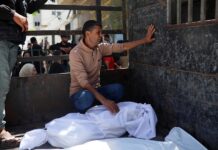 Israel mata 16 pessoas em Gaza nas últimas horas, e total de palestinos assassinados por ataques israelenses durante “cessar-fogo” já supera 900 Palestino chora a morte de moradores de Gaza assassinados por Israel em 28 de maio (foto: Majdi Fathi/NurPhoto)