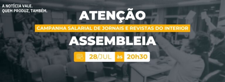 Assembleia decidirá sobre nova contraproposta patronal