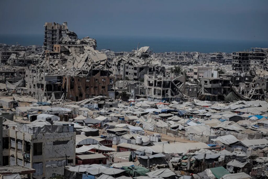 Aspecto da destruição provocada pelos bombardeios israelenses em Gaza (foto de arquivo/Anadolu)