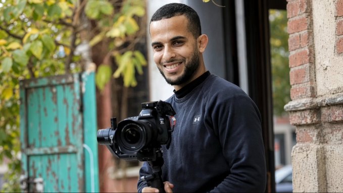 Fotojornalista Obaida Al-Murtaja, de Gaza, assassinado por Israel em 16 de outubro (foto: reprodução)